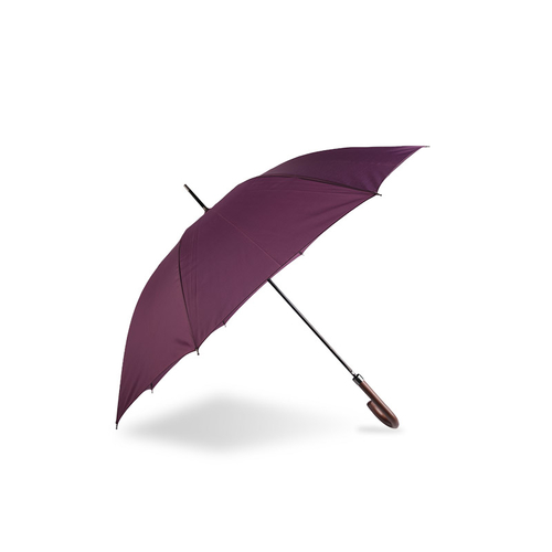 Dark Purple Pillar Pongee Straight umbrella-0E6B0146