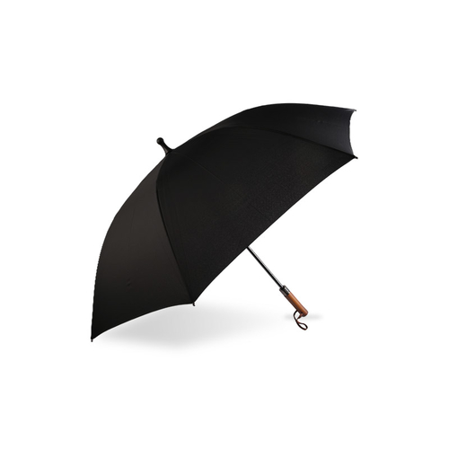 Black High-end Pongee Straight umbrella-0E6B0213