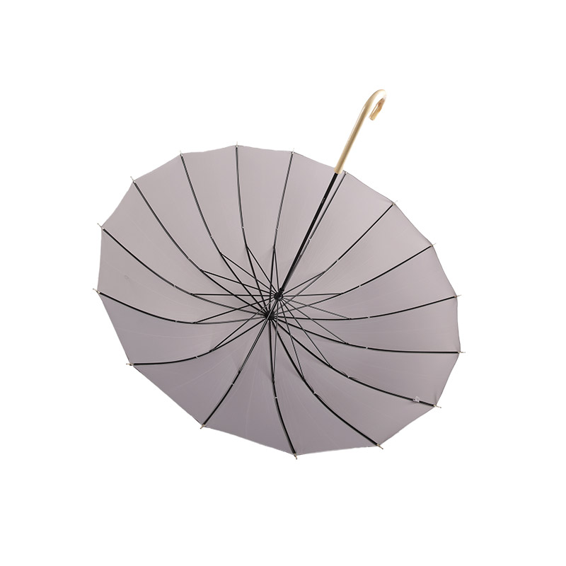 Light British Style Pongee Straight umbrella-0E6B0259