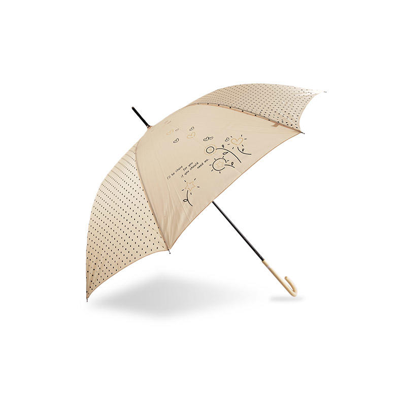 Easy To Go Out Everyday Pongee Straight umbrella-0E6B0271