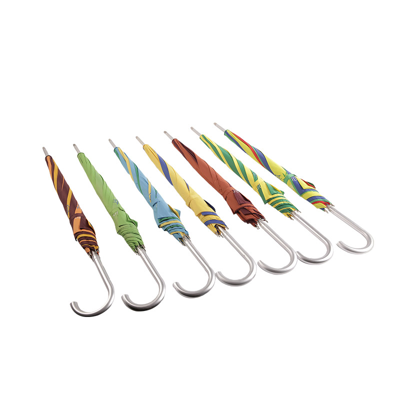 Three-color Vision Is Strong Pongee Straight umbrella-0E6B0283