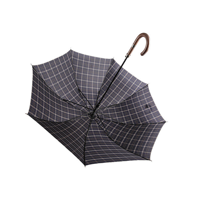 Lightweight And Suitable For Men Pongee Straight umbrella-0E6B0362