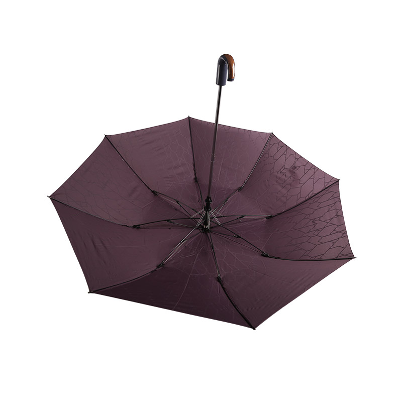 Geometric Patterns Pongee Two-fold umbrella-0E6B0412