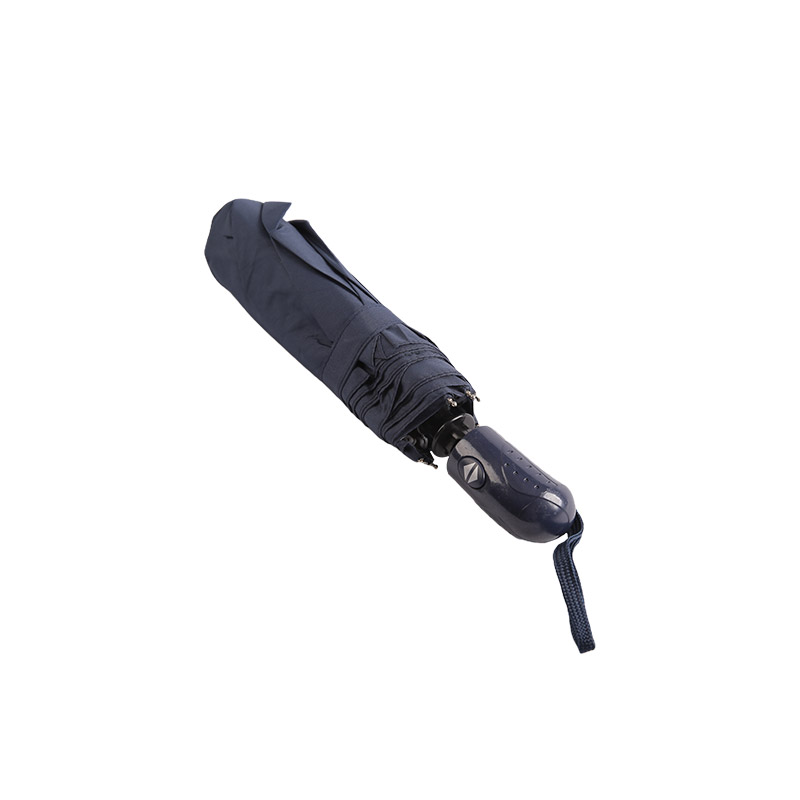 Dark Color Rainproof Pongee Three-fold umbrella-0E6B0491