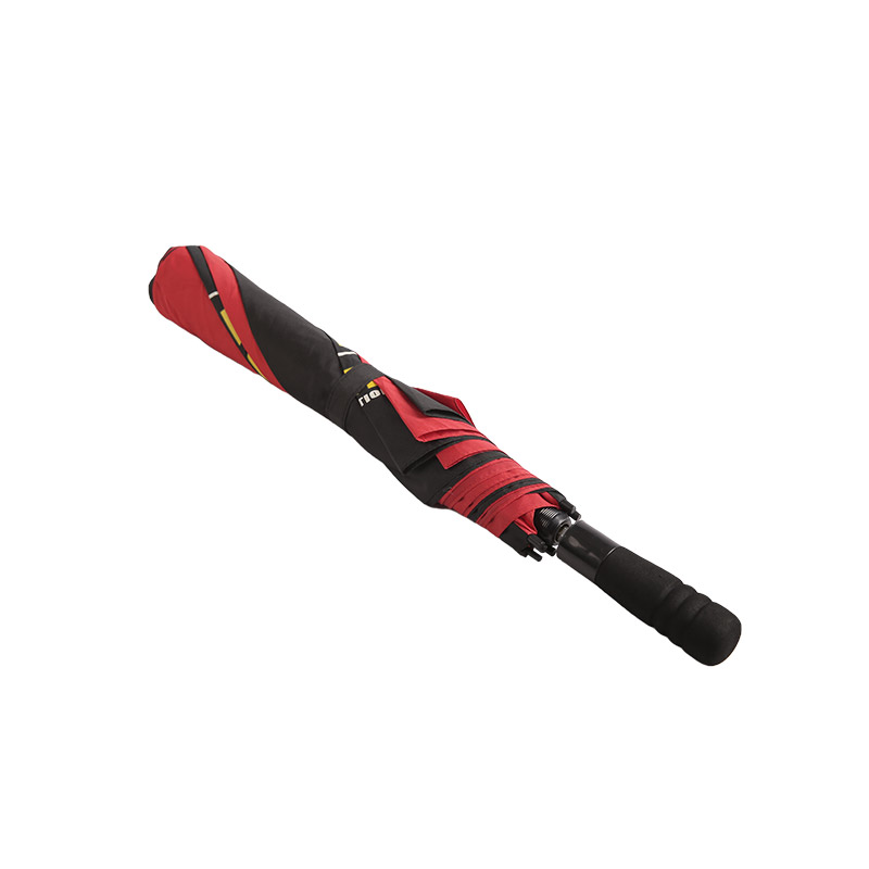 Two-color Logo Pongee Two-fold umbrella-0E6B0556