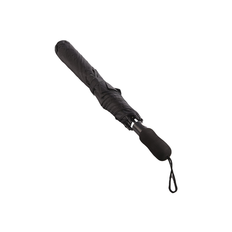 Two-color Logo Pongee Two-fold umbrella-0E6B0556