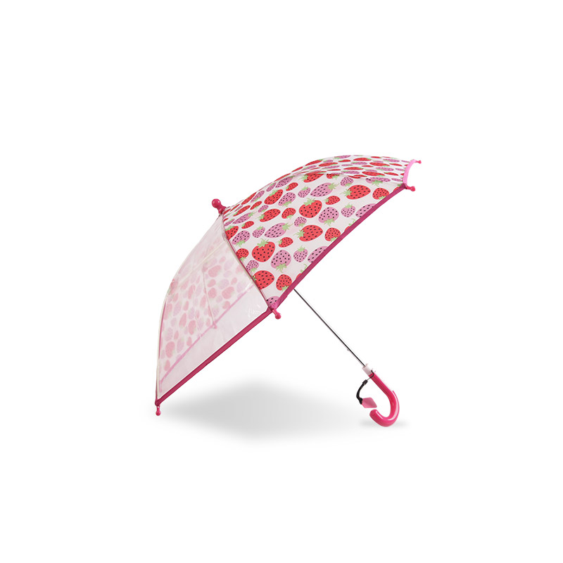 Pink Strawberry Maiden Pongee + POE Children umbrella-0E6B0588