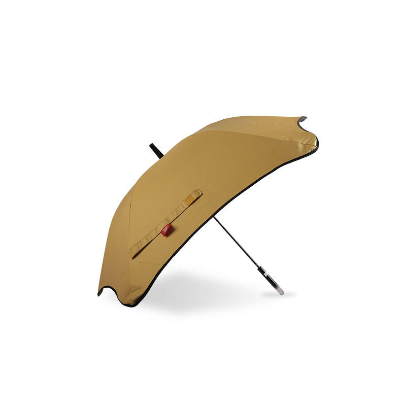 Simple Yellow Irregular Pongee With Coated Children umbrella-0E6B0615