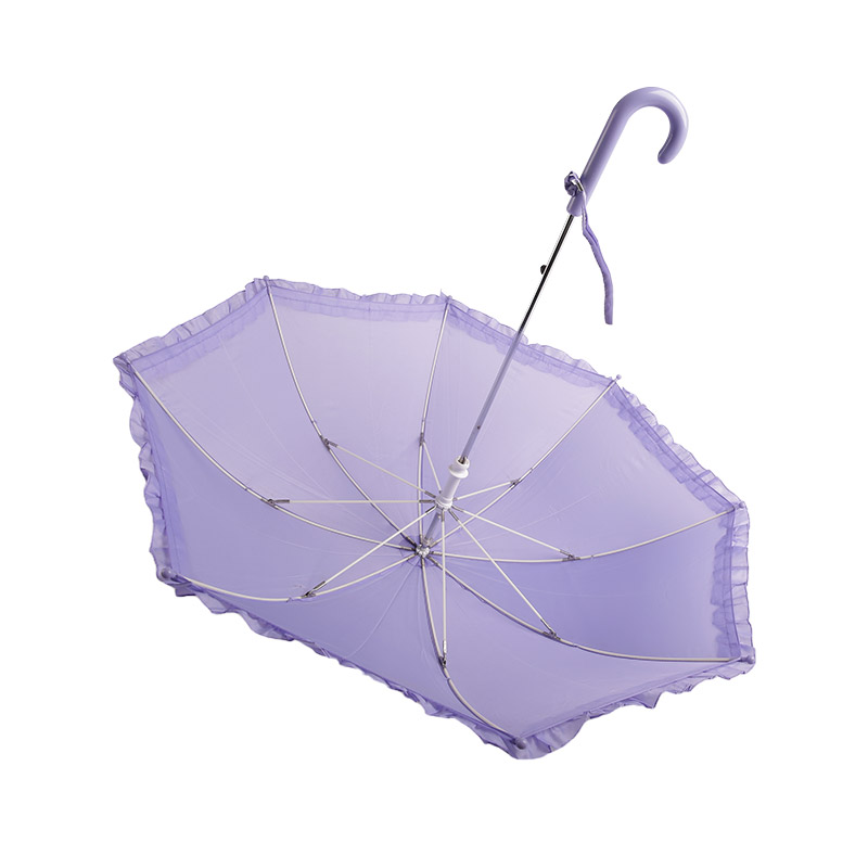 Pure Lavender Lace Pongee Children umbrella-0E6B0642