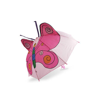 Pink Large Butterfly Children umbrella-0E6B0657