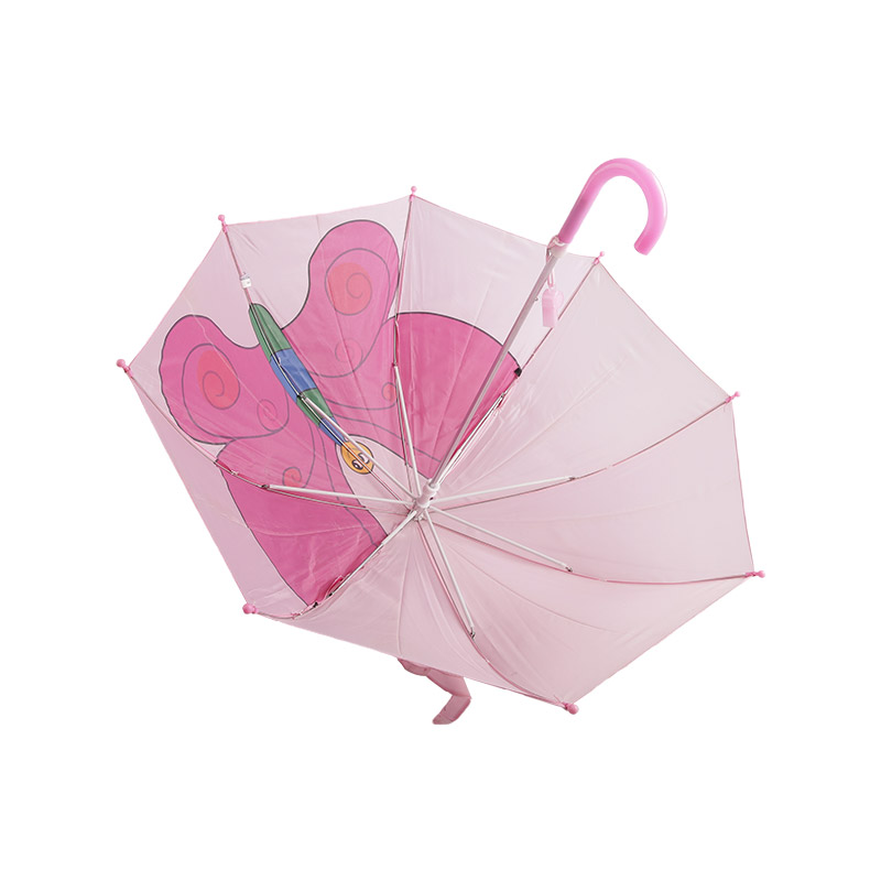 Pink Large Butterfly Children umbrella-0E6B0657
