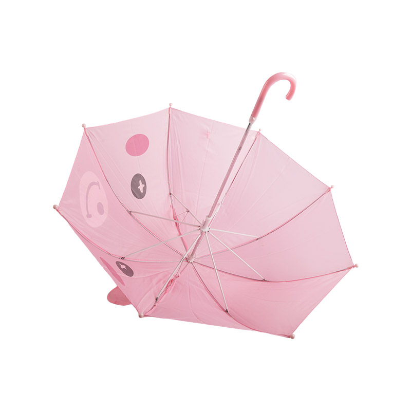 Pink Cute Bunny Bear Polyester Children umbrella-0E6B0672