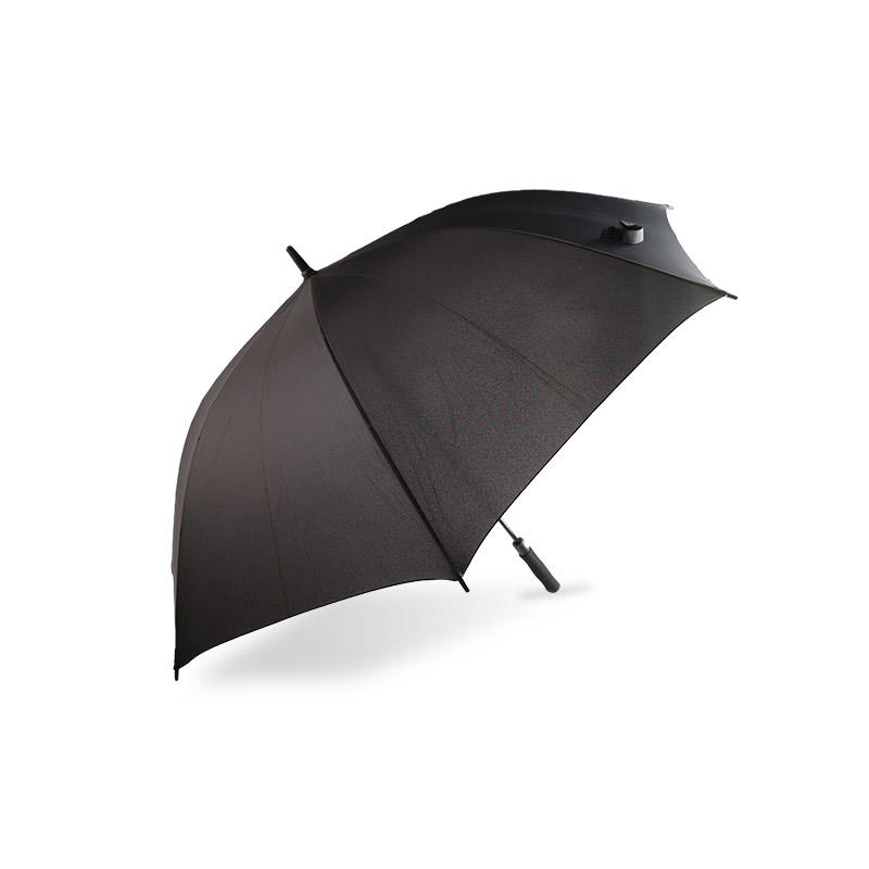 Mature Men Black Pongee Golf umbrella-0E6B0716