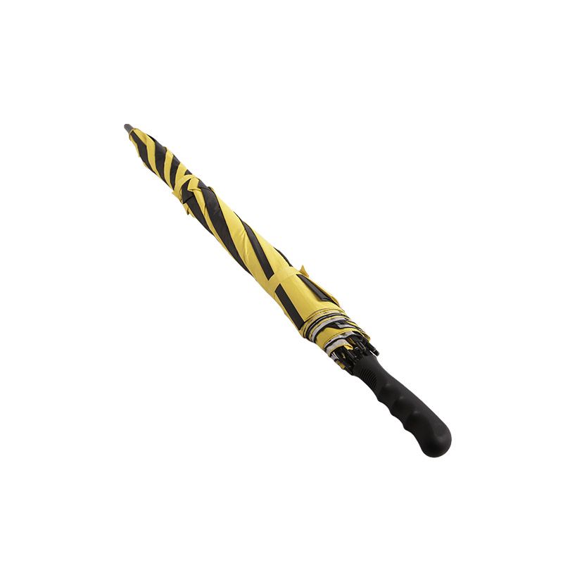 Dark Color Contrast Can Be Compressed Pongee With Silver Coated Golf umbrella-0E6B0726