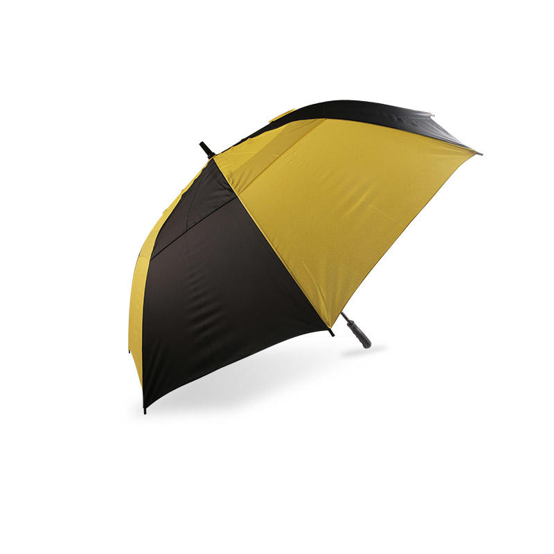 Dark Color Contrast Can Be Compressed Pongee With Silver Coated Golf umbrella-0E6B0726