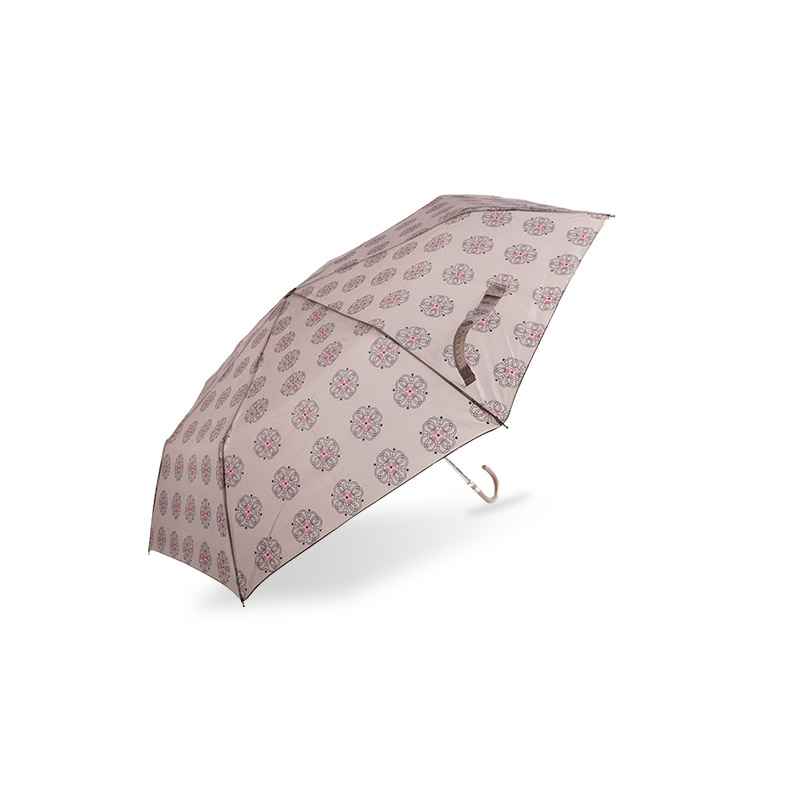 Light Color Printing Polyester Three-fold umbrella-0E6B0739